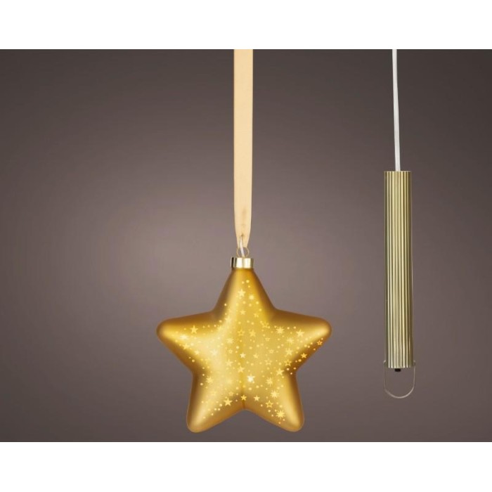 STELLA 15 LED STELLINE ORO H.20